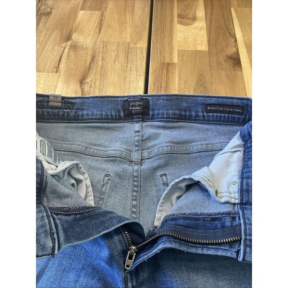 Citizens of Humanity Two Tone Rocket Crop High Rise Skinny Jeans Sz 27 - Picture 7 of 11
